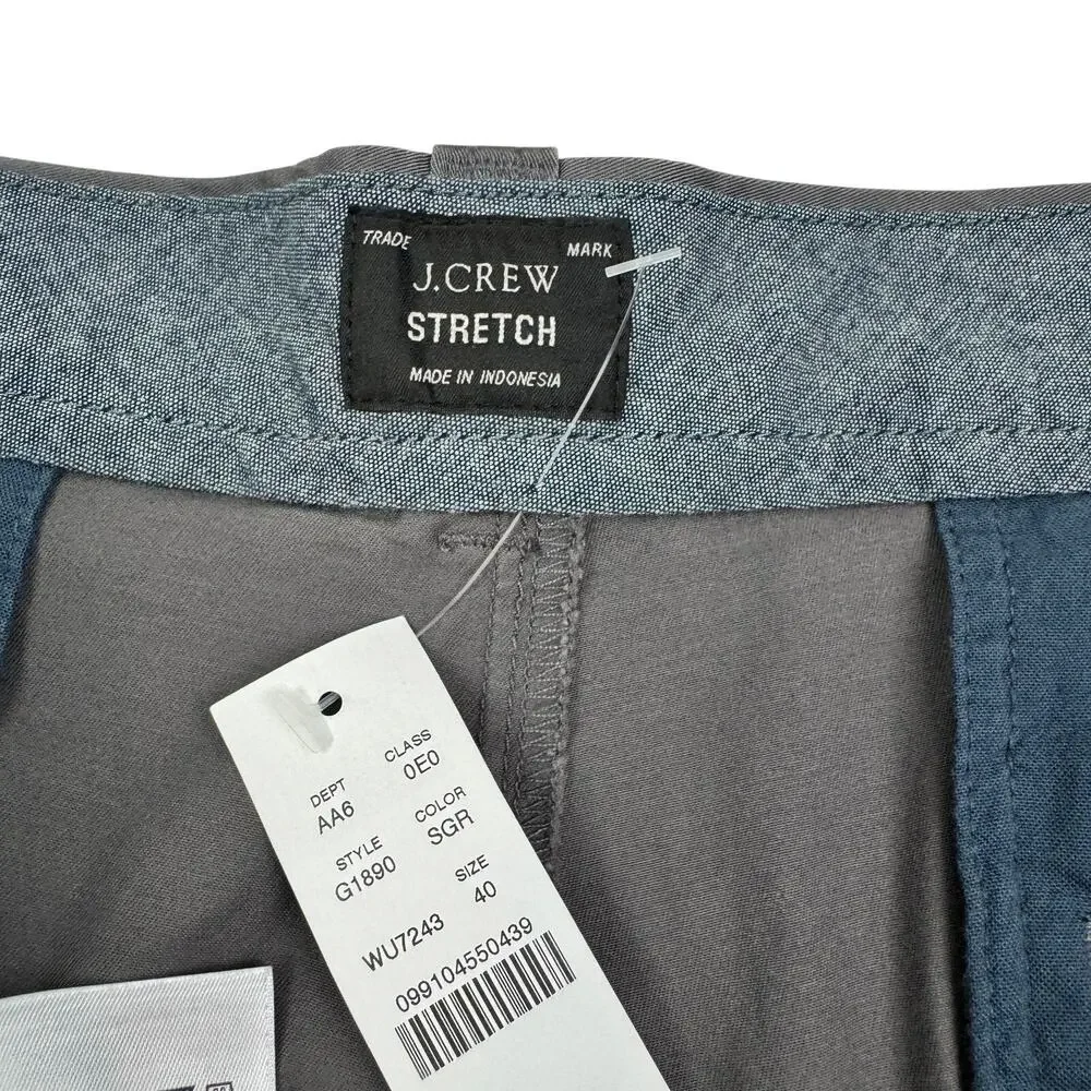 J. Crew Stretch Lightweight Cotton Flat Front Shorts Men's Size 40